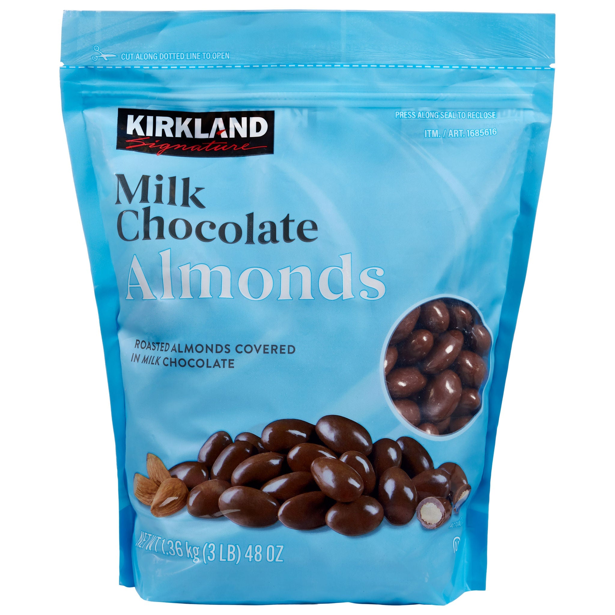 Kirkland Signature Milk Chocolate Covered Almonds, 48 oz